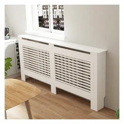 (XL(H100 X W172 X D19cm)) White Cabinet Cover Radiator Cover Cabinet Shelf