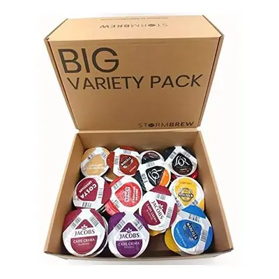 32 Tassimo T Discs (Pods, Capsules) Coffee Only Variety, Selection Pack in StormBrew Gift Box