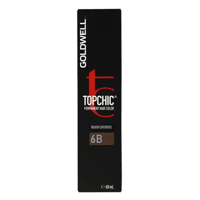 Goldwell Topchic Warm Browns Gold Brown 6B Permanent Hair Color 60ml