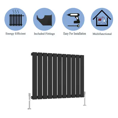 (Black, 600*748mm ?single)) Flat Panel Column Radiator