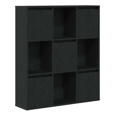 (black, 101.5 cm/ cm) vidaXL Bookcase Bookshelf Cabinet Storage Shelf Book Stand Engineered Wood