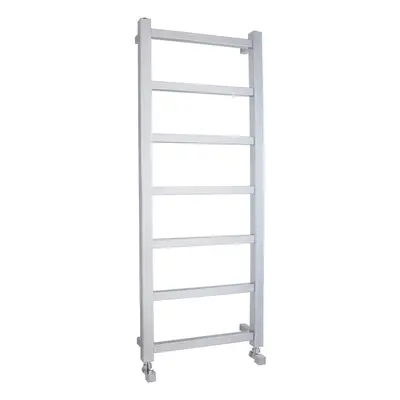 Heated Vertical Towel Rail with Square Tubes - 1200mm x 450mm - BTU - Chrome