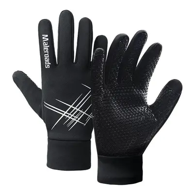 (M) Winter Warm Touch Screen Gloves Velvet Waterproof Non-Slip Skiing Cycling Gloves