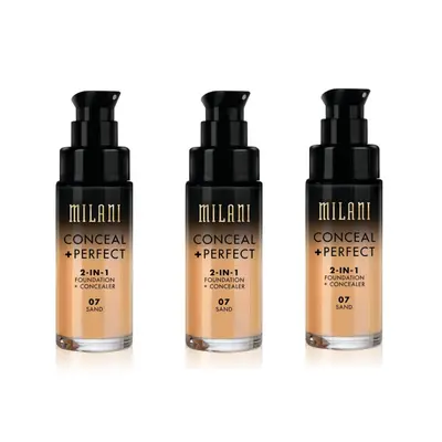 Milani Conceal And Perfect In Foundation + Concealer Sand 30ml x3