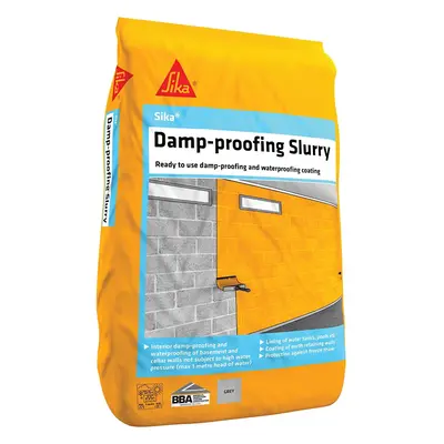 Sika Damp-Proofing Slurry - Ready To Use Damp-Proofing and Waterproofing Coating, Grey, kg