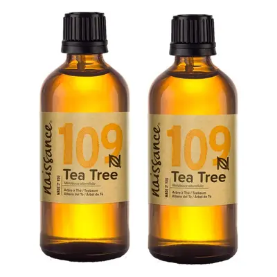 Naissance Tea Tree Essential Oil (#109) 200ml (2 x 100ml) - Pure, Natural, Cruelty Free, Vegan &