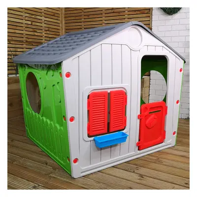 1.15m Kids Indoor Outdoor Plastic Wendy House Galilee Village Playhouse