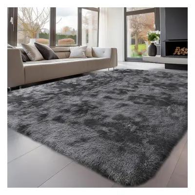 (200x300cm, Dark Grey) Rugs Living Room 200x300cm, Grey Area Rugs for Bedroom, Washable Anti Sli