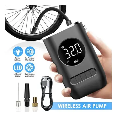 150PSI Electric Tyre Inflator Pump LCD Digital Air Compressor Tire Pressure Detection Rechargeab