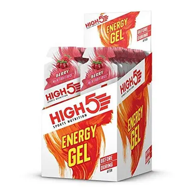 HIGH5 Energy Gel Quick Release Energy On The Go from Natural Fruit Juice (20 x 40g Sachets) (Ber