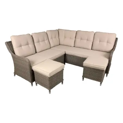 Chester Rattan Wicker Outdoor Seat Corner Sofa Set - DG72