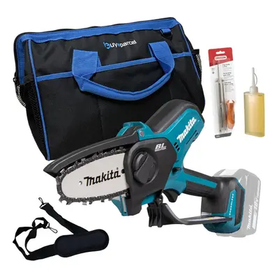 Makita DUC101Z Cordless Brushless Pruning Saw 18V Body Chainsaw 100mm + Bag