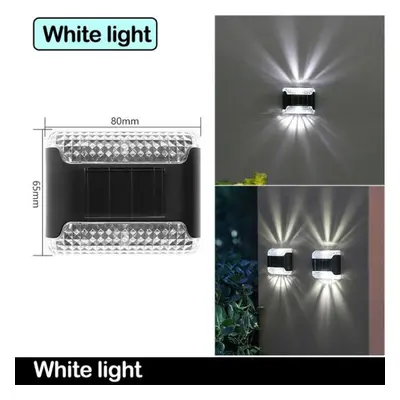 (white, PCS) Led Solar Sunlight Wall Lamp Outdoor Garden Yard Patio Balcony Greenhouse Decoratio