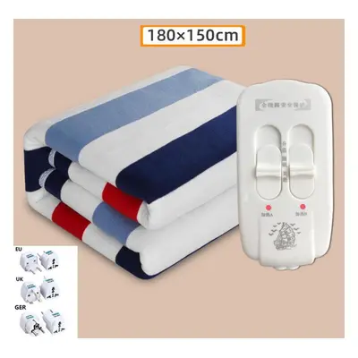 (UK 180*150 high/low range) Electric Blanket Thicker Heater Heated Blanket Mattress Thermostat E