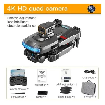 (black, 4k single camera 1B) P15 Drone 8k Gps Dual Camera Professional 5g Obstacle Avoidance Opt