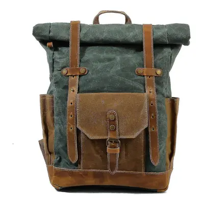 (light green) Fashion Laptop Daypack Waterproof School Bag Outdoor Travel Rucksack Men/women Cam