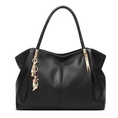 (black, 39cm*15cm*25cm) Scione Female Bag Fashion Handbag Accessory Bag Bag Champagne Color Fema