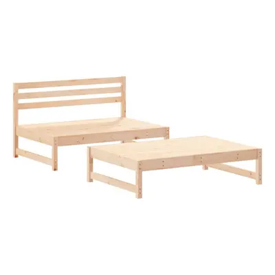 (natural pine) vidaXL Garden Lounge Set Wooden Bench Outdoor Bench Piece Solid Wood Pine