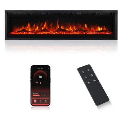 (127cm/50") M.C.HausWIFI Electric Fireplace Metal Panel Heater