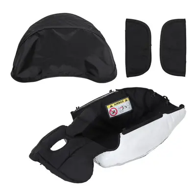 (BLACK) 4IN Car Seat Stroller Accessories Doona Replacement Cover Kit Canopy