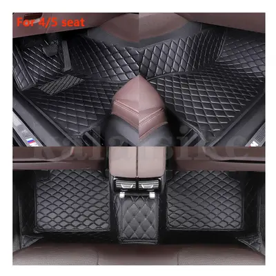 (all black) Custom Car Floor Mats for Mercedes Benz C Class W205 2015 2017