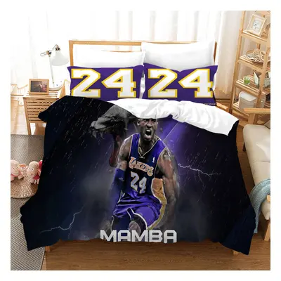 (17, Double(200x200cm)) Sports style basketball lakers clear digital printing kit single double 