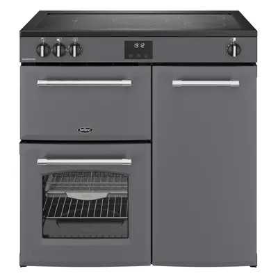 Belling Farmhouse 90Ei 90cm Electric Range Cooker with Induction Hob â Anthracite, Spacious & 