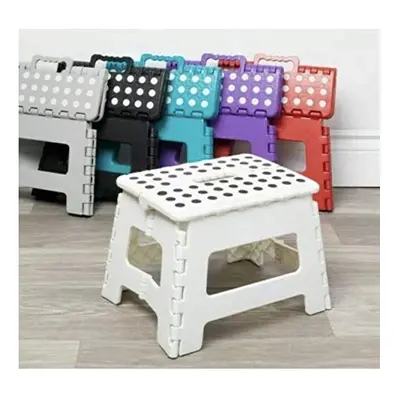 Marksman Folding Step Stool, White, x x (W x H x D) cm