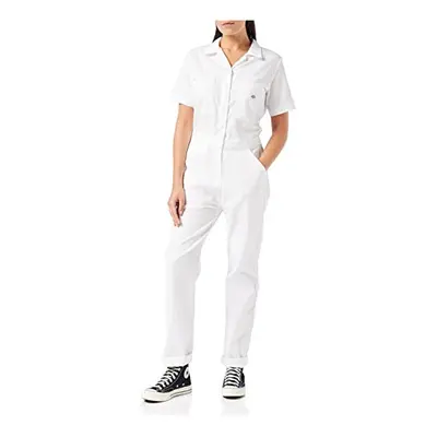 Dickies Womens Short Sleeve Flex coverall, White, Small