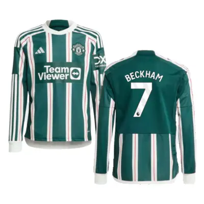 (SB) Man Utd Away Long Sleeve Shirt (Kids) (Beckham 7)