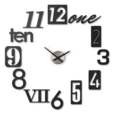 Umbra Numbra Wall Clock, Black