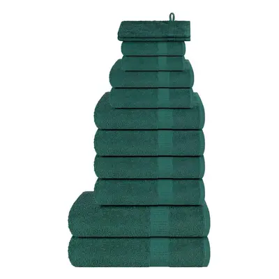 (green) vidaXL Towel Set Washroom Tea Towel Hand Towel Wash Towel gsm 100% Cotton