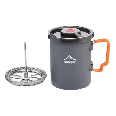 Camping Coffee Pot with French Press Outdoor Cup Mug Cookware for Hiking Trekking