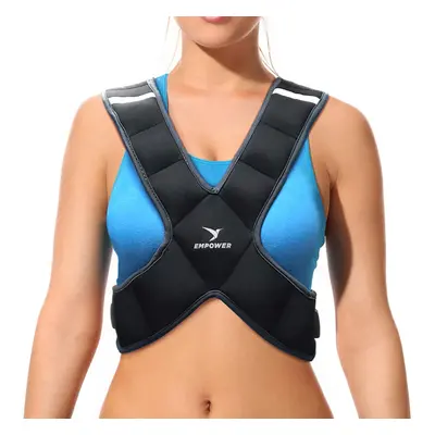 Empower Weighted Vest for Women - Workout Vest - Fixed 8lbs or Adjustable 10-12-14-16lbs - Adds 