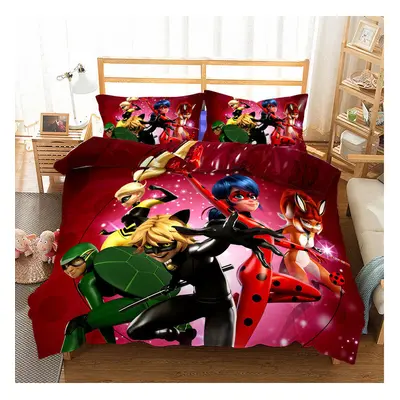 (Style 03, Double) Ladybug Girl Bedding Single Double Duvet Cover Set