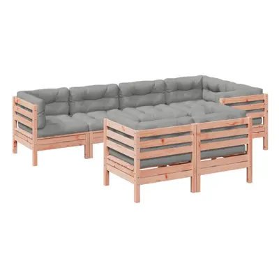 vidaXL Garden Sofa Set Piece with Cushions Couch Solid Wood Douglas Fir