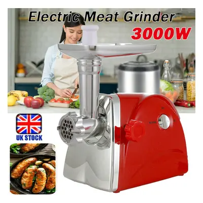 3000W Electric Meat Grinder Food Sausage Filler Maker Mincer Stuffer