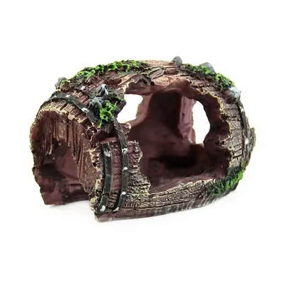 Resin Aquarium Ornaments Decorations Artificial Barrel Cave Landscaping Accessories For Fish Tan