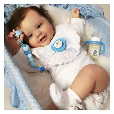 (as the picture, None) Reborn Doll 50cm Cokela Boy-silicone Doll With Full Body