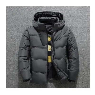 (dark grey, 2XL) Winter Jacket Mens Quality Thermal Thick Coat Snow Red Black Parka Male Warm Ou