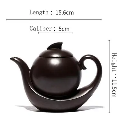 (brown, 360ml) 360ml Yixing Purple Clay Pot With Smooth Sailing, Tea Pot, Kung Fu Tea Set Gifts