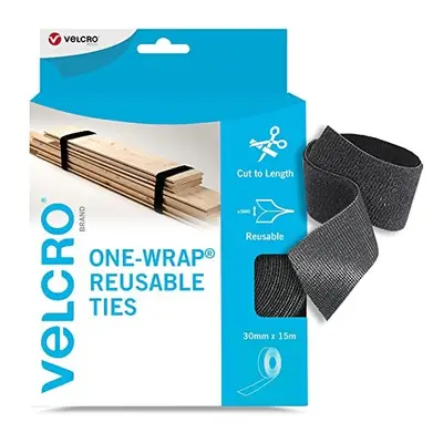 VELCRO Brand | One-Wrap Reusable Ties | Multi-Purpose Ties Perfect Desk Accessories for Cable Ma