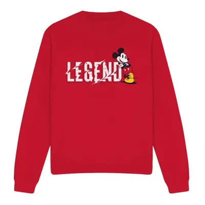 (XL, Red) Disney Unisex Adult Legend Mickey Mouse Fathers Day Sweatshirt