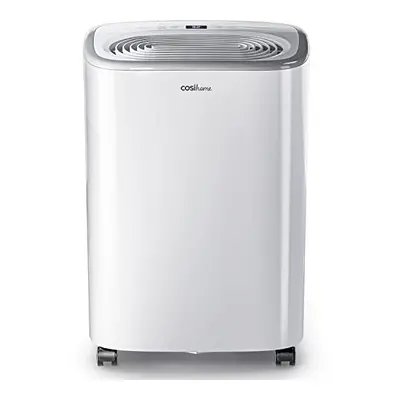 Cosi Home 12L/Day Dehumidifier - Low Energy Compressor Dehumidifier with 2.5L Water Tank for Dam