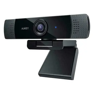 Aukey Full HD (1080p) Webcam For Video Chat With Stereo Microphone - Black - USB