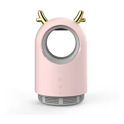 (Pink) USB Electric Mosquito Killer Trap Lamp LED Insect Repellent Light Bug Zapper for Home Cam