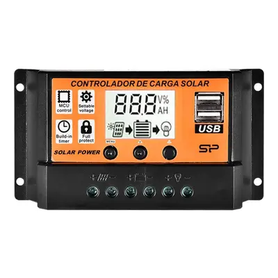 (50A) MPPT Solar Charger Controller Solar Panel Battery Regulator Controlador with Dual USB LCD 