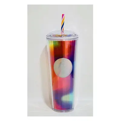 Starbucks Acrylic Summer Rainbow Kaleidoscope 24oz Venti Tumbler