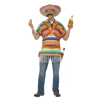 Smiffys mens teen boys Tequila Shooter Guy Adult Sized Costume Orange & Green One Size US