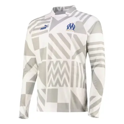 (M) Marseille Pre-Match Sweat Top (White)